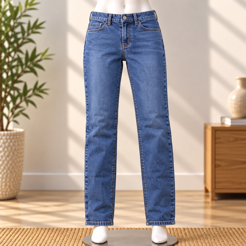 Zara Skinny Jeans Womens Size 4 Blue High Waisted Denim Pants 3152
